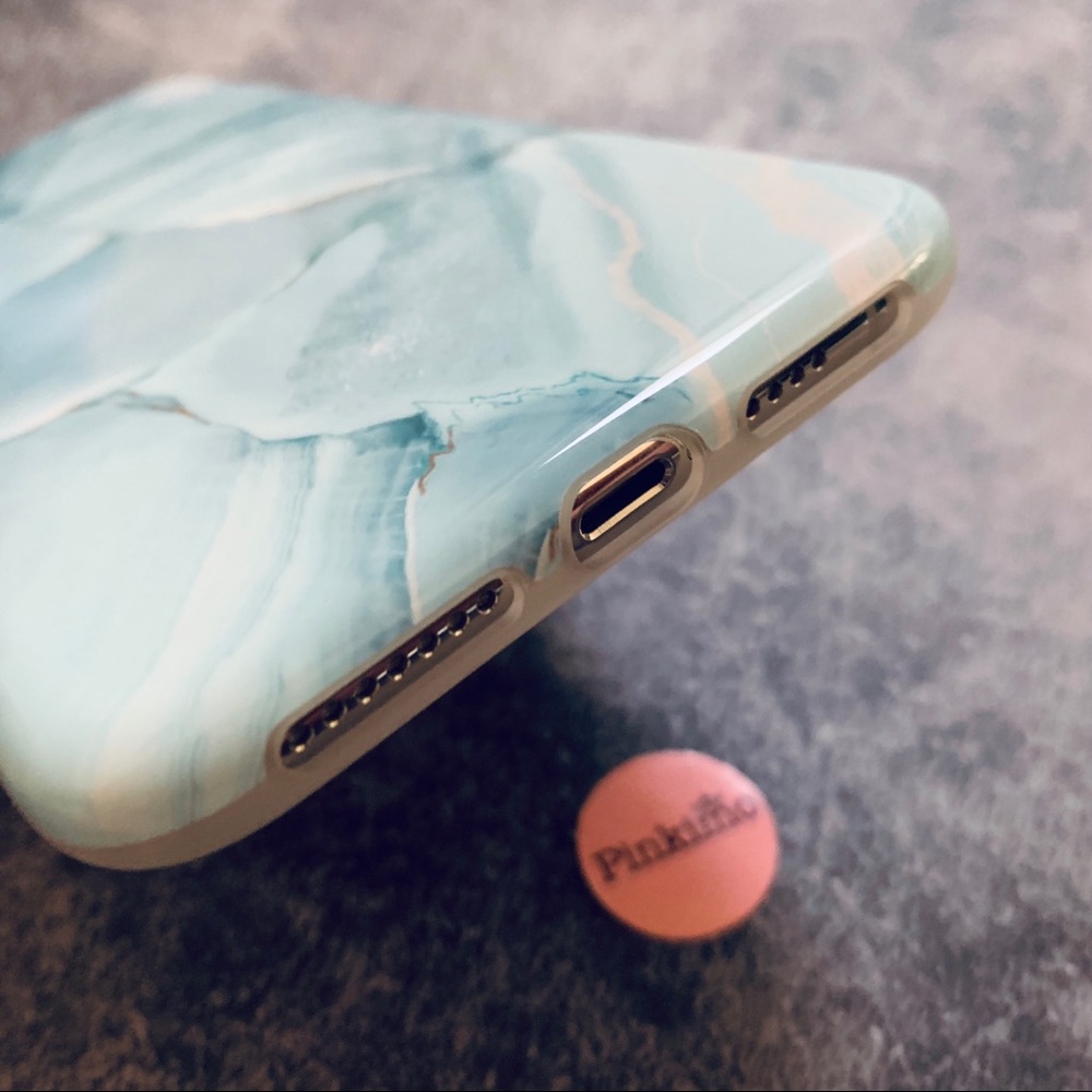 💕iPhone XS Max Marble Pattern Case w/Socket - Picture 4 of 6